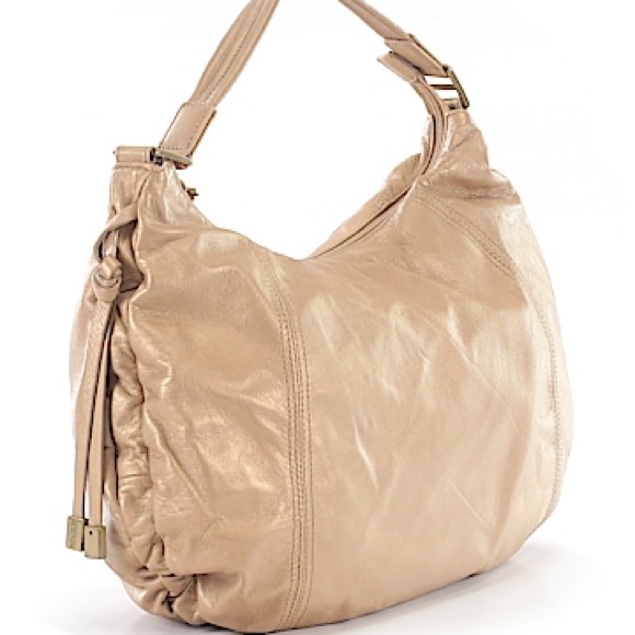 Kenneth Cole Reaction Gold Leather Hobo - Picture 2 of 8